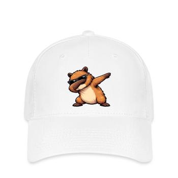 Dabbing Capybara - Flexfit Cap - Weiß - Vorne