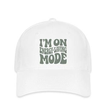Power Saving Mode | Introvert Humor - Flexfit Cap - white - Front