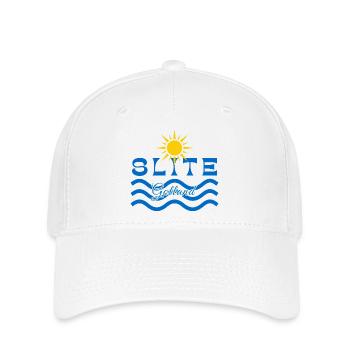 Slite Gotland-Soleil et Vagues - Casquette Flexfit - blanc - Devant