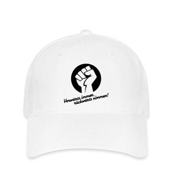 Vorwärts immer rückwärts nimmer v.1 - Flexfit Cap - Weiß - Vorne