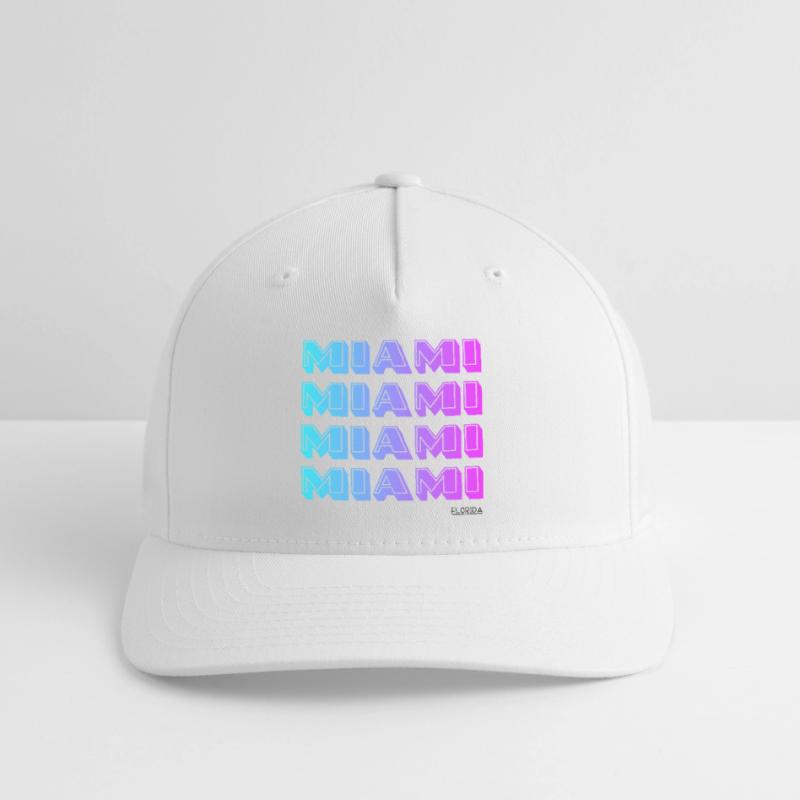 Miami Neon Gradient Pattern Flexfit Cap