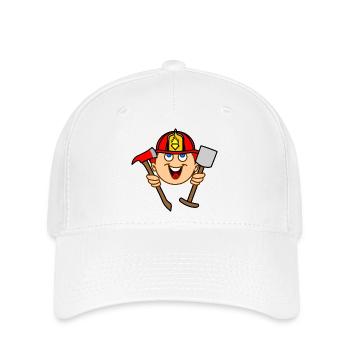 FIREFIGHTER white skin - Flexfit Cap - white - Front