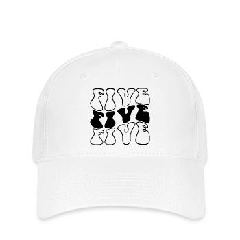Five 5th Birthday Kids Boys Girls 5 Years Old - Flexfit Cap - white - Front