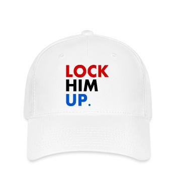 Lock him up - Casquette Flexfit - blanc - Devant