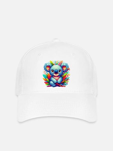 Koala - Flexfit Cap - Weiß