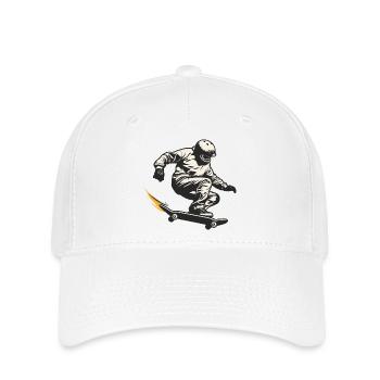 Skateboarder - Flexfit Cap - Weiß - Vorne