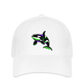 Schwertwal - Flexfit Cap - Weiß - Vorne