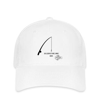 Das Leben ist kurz angle mehr - Flexfit Cap - Weiß - Vorne