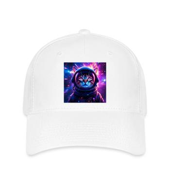 Space Cat - Flexfit Cap - white - Front