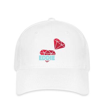 Eddie en tant que Precious - Casquette Flexfit - blanc - Devant