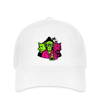 Île étrange - Casquette Flexfit - blanc - Devant