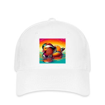 Mandarin duck - Flexfit Cap - white - Front