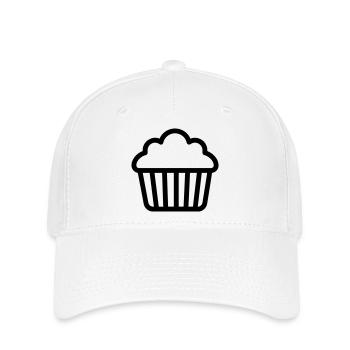Muffin - Flexfit Cap - Weiß - Vorne