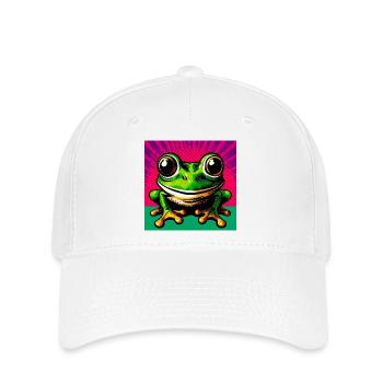 Frosch - Flexfit Cap - Weiß - Vorne