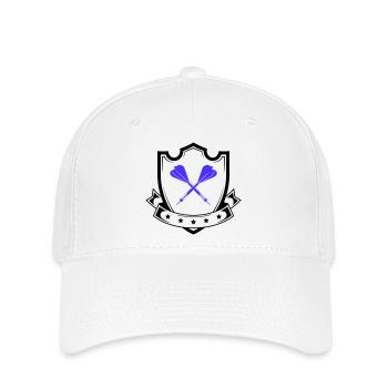 Blue Cross Darts Design - Flexfit Cap - white - Front