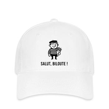 Hallo biloute - Flexfit Cap - Weiß - Vorne