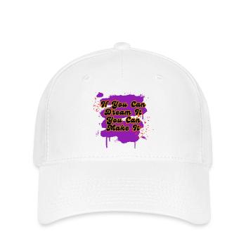 Si tu peux le rêver, tu peux y arriver - Casquette Flexfit - blanc - Devant