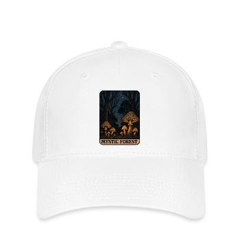 Mystischer Wald der Leuchtpilze - Flexfit Cap - Weiß - Vorne