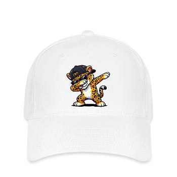Dabbing Jaguar - Flexfit Cap - white - Front