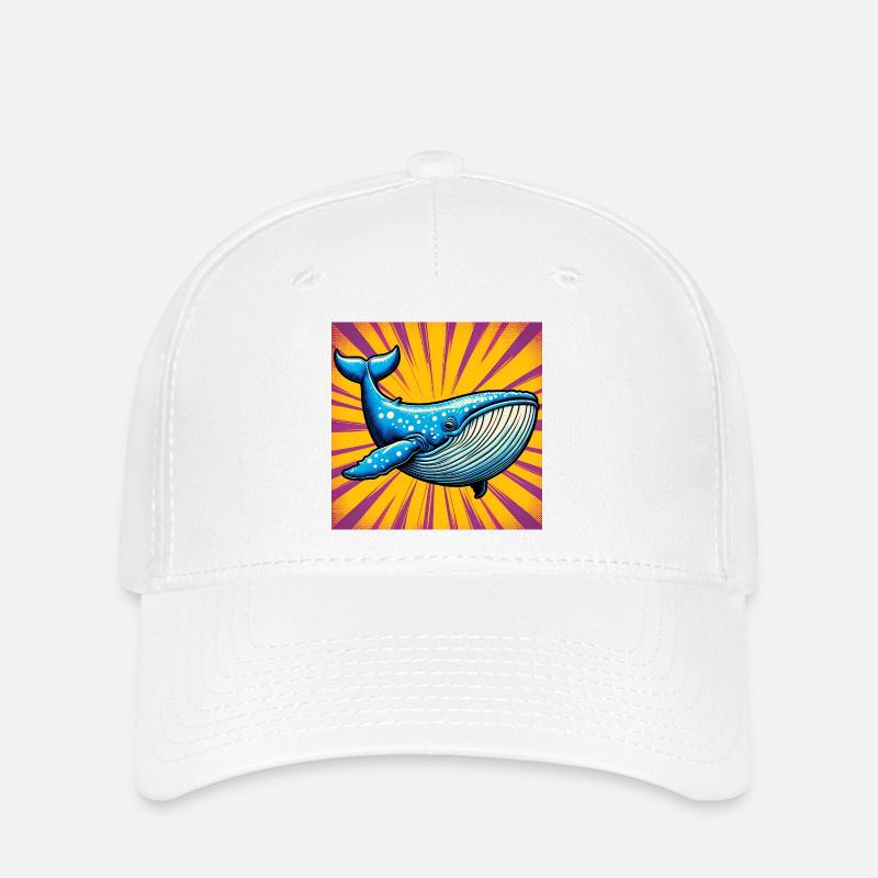 baleine - Casquette Flexfit - blanc