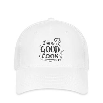 Im a GOOD COOK Chef Chalk - Casquette Flexfit - blanc - Devant