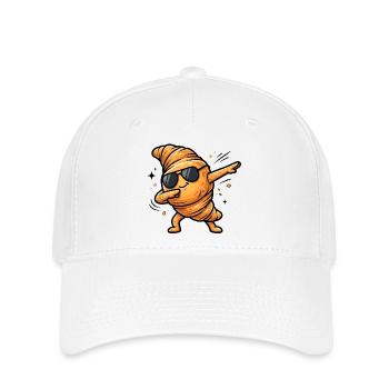 Dabbing Croissant - Flexfit Cap - white - Front