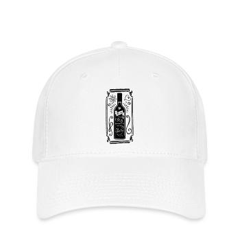 Wine is bottled poetry - Flexfit Cap - Weiß - Vorne