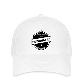 Psychiatre Superhéros Badge - Casquette Flexfit - blanc - Devant