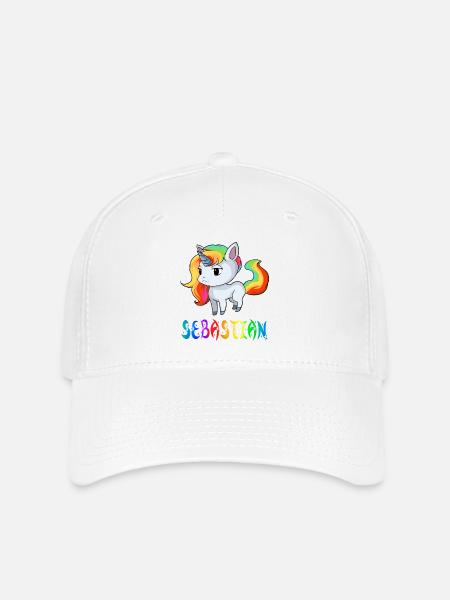 Einhorn Sebastian - Flexfit Cap - Weiß