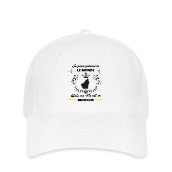 MA VIE EST EN ARDECHE - Casquette Flexfit - blanc - Devant
