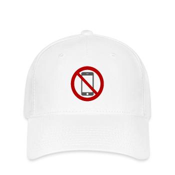 Mobile phone prohibited. - Flexfit Cap - white - Front