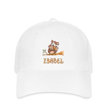 Eule Isabel - Flexfit Cap - Weiß - Vorne