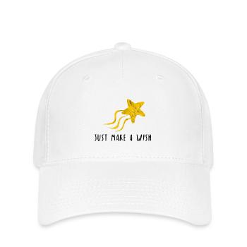 Il suffit de faire un rêve de souhaits Shooting idée cadeau étoile - Casquette Flexfit - blanc - Devant