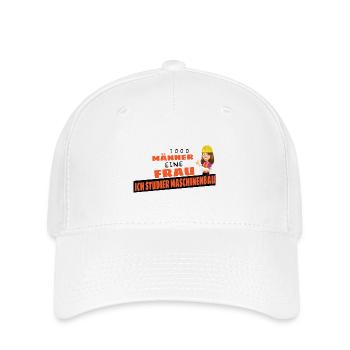 Student Studieren Studium Prokrastination Geschenk - Flexfit Cap - Weiß - Vorne