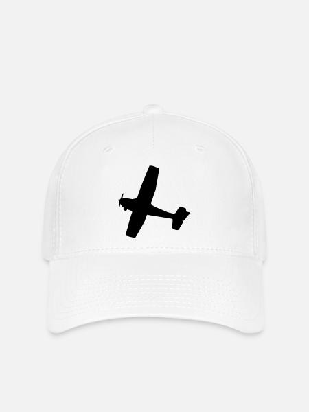Flugzeug - Flexfit Cap - Weiß