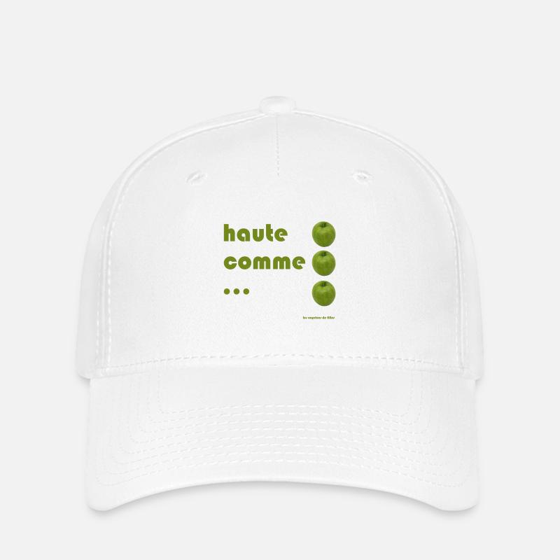 high as 3 apples - Flexfit Cap - white