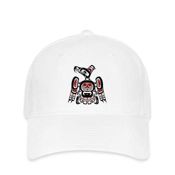 Northwest Pacific coast Kaigani Thunderbird - Flexfit Cap - Weiß - Vorne