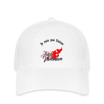 I am from Valais - Flexfit Cap - white - Front