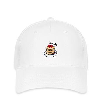 Pancake & Baies – Chemise de fan du petit-déjeuner - Casquette Flexfit - blanc - Devant