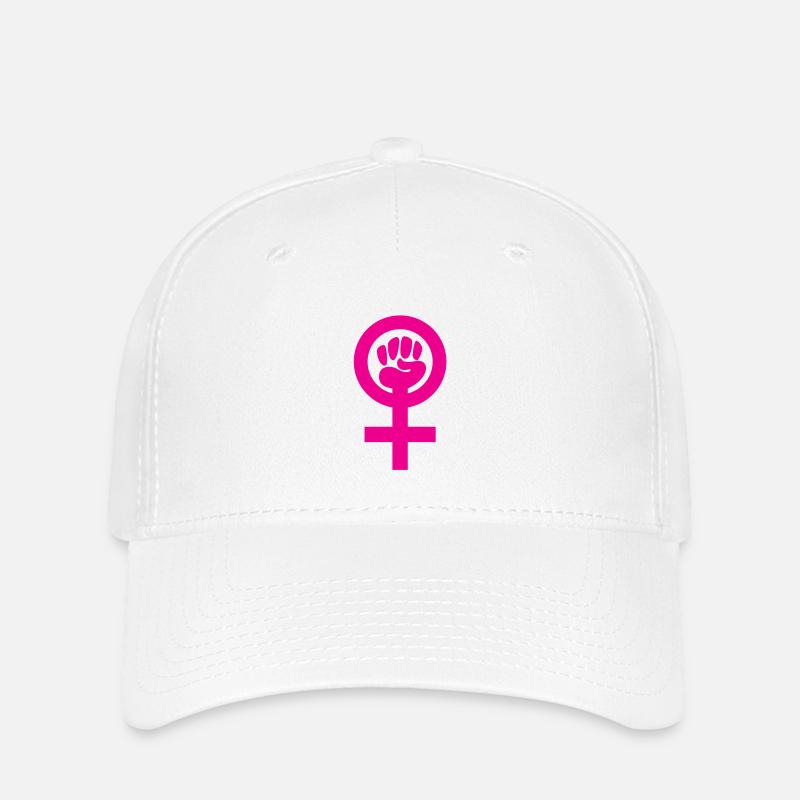 Fierce Feminism in Pink - Flexfit Cap - white