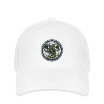 Machine de voyage de conscience, géométrie sacrée - Casquette Flexfit - blanc - Devant