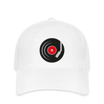 record - Flexfit Cap - white - Front