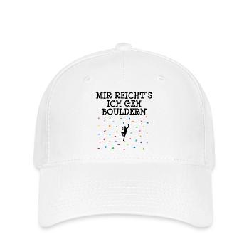 Bergsteigen Klettern Bouldern Spruch Sport Lustig - Flexfit Cap - Weiß - Vorne