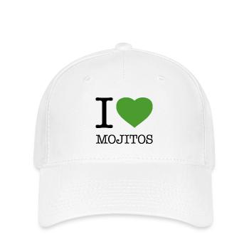 I LOVE MOJITOS - Flexfit Cap - white - Front