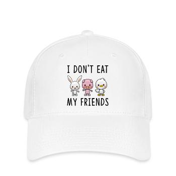 Entzückendes Bauernhoftier Cartoon Trio - Flexfit Cap - Weiß - Vorne