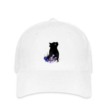 Black Cat - Flexfit Cap - white - Front