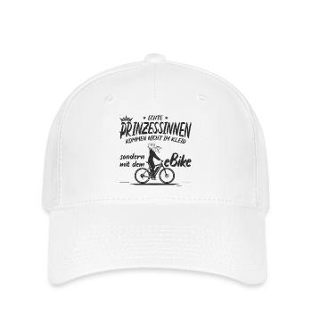 eBike Damen Geschenk Mountainbike Elektrofahrrad - Flexfit Cap - Weiß - Vorne