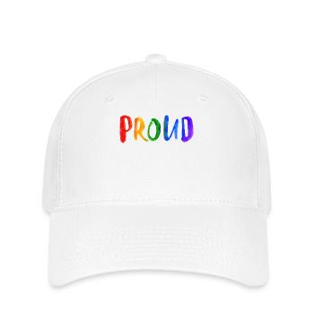 Stolz Gay Schwul Lgbt Regenbogen Ehe Toleranz Csd - Flexfit Cap - Weiß - Vorne