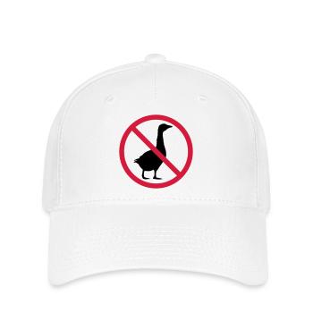 Goose forbidden sign - Flexfit Cap - white - Front