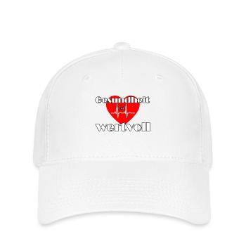 Gesundheit wertvoll Medizin Virus Sprüche - Flexfit Cap - Weiß - Vorne
